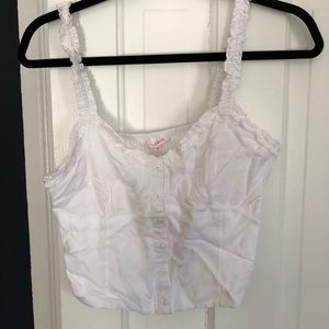 White Pac Sun crop top